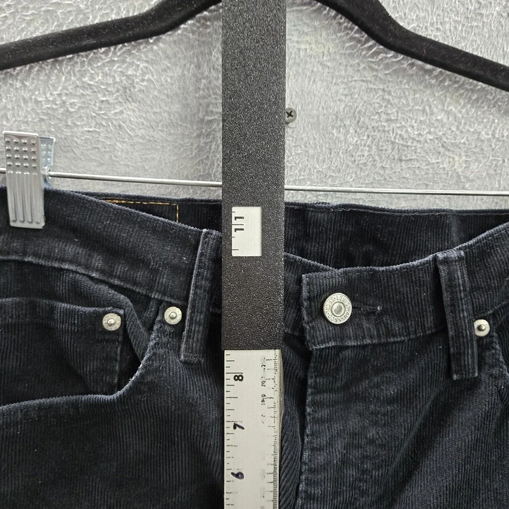 Levi's 514 Men Jeans 33X32 Black‎ Straight Fit Corduroy 33